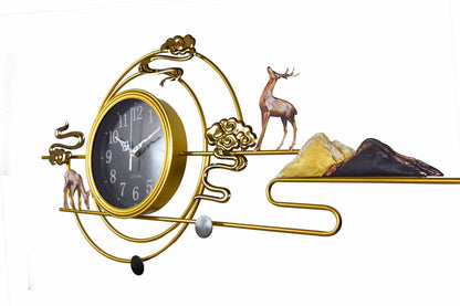 Reindeer Large Wall Clock