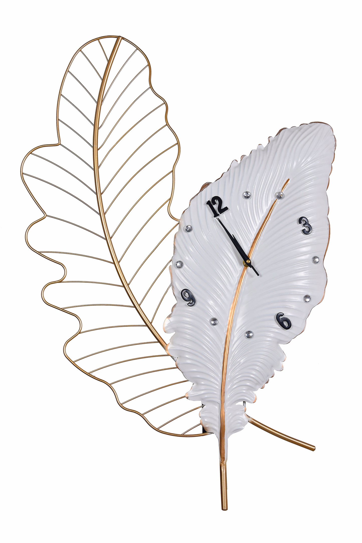 Eclectic Leaf Wall Clock