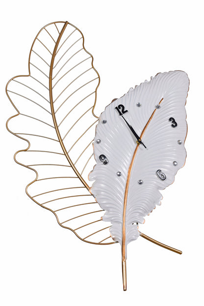 Eclectic Leaf Wall Clock